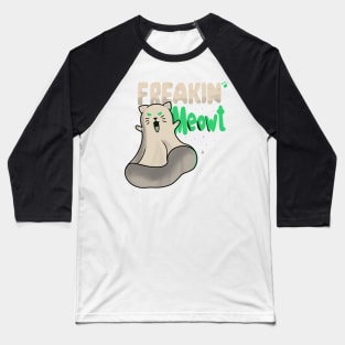 Retro Cat Freakin’ Meowt Baseball T-Shirt